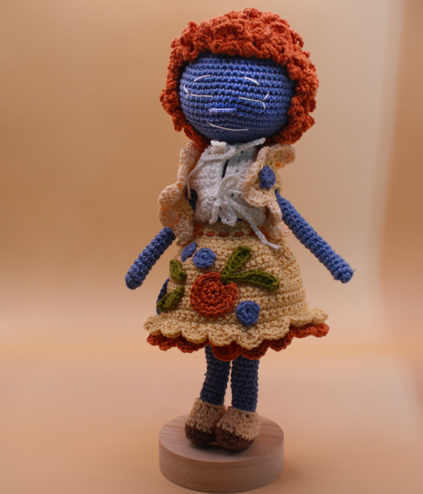 Háčkovaná panenka Borůvka