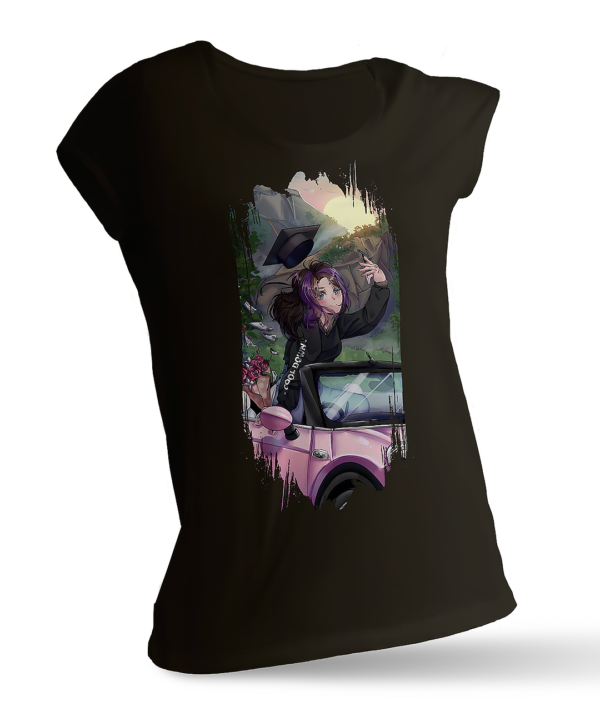 Holka v růžovém kabrioletu