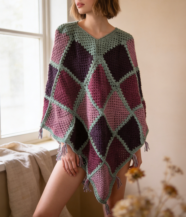 Pončo Syringa | Český Handmade Pončo Syringa | Český Handmade