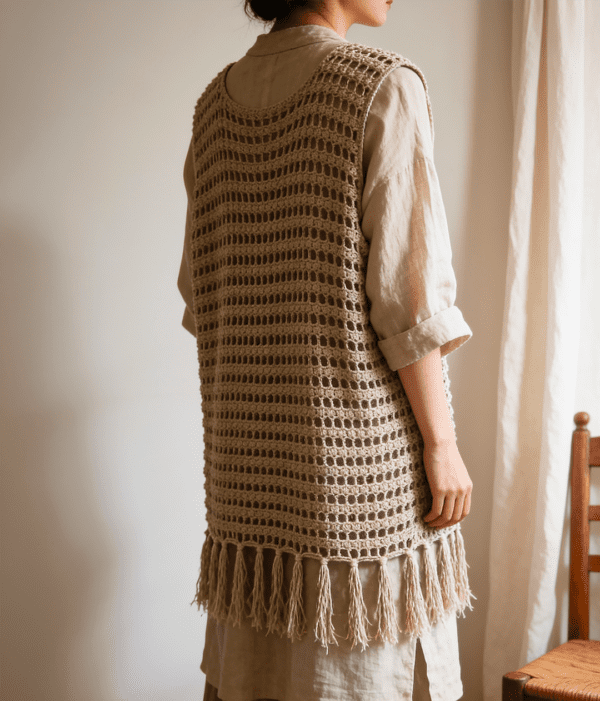 Návod na háčkování. Boho vesta Sára.