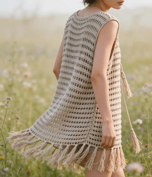 Návod na háčkování. Boho vesta