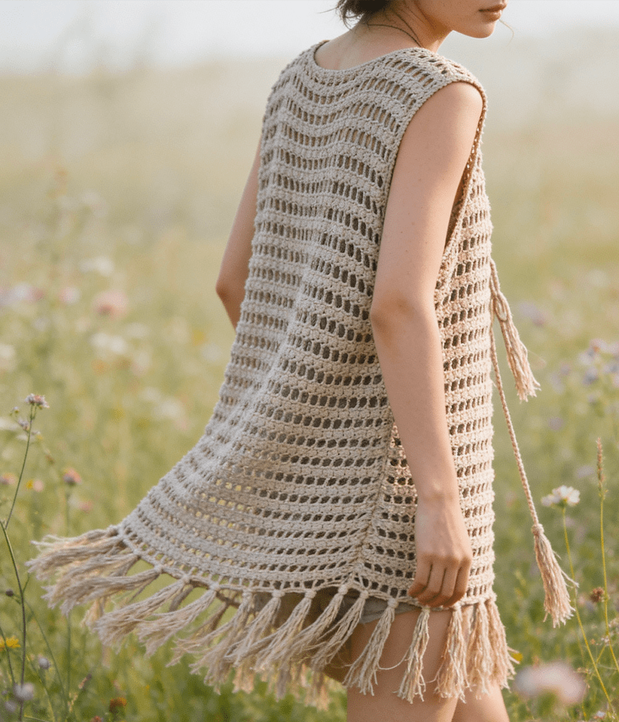 Návod na háčkování. Boho vesta