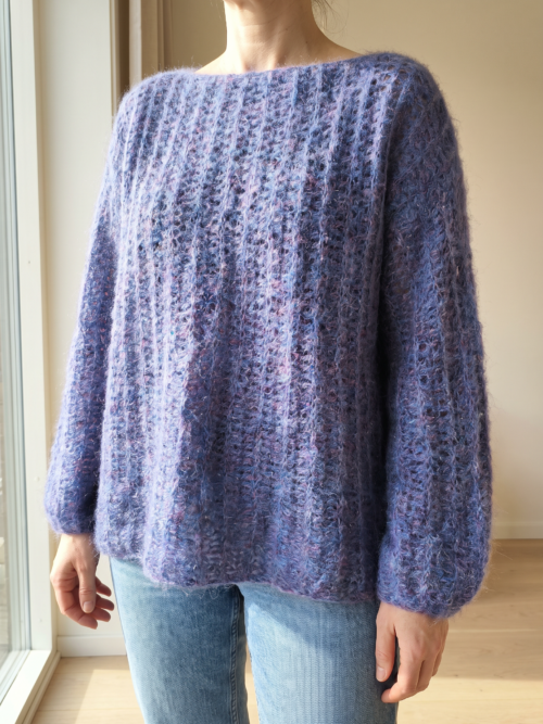 Mohérový svetr Viola – ručně háčkovaný | Český Handmade Mohérový svetr Viola – ručně háčkovaný | Český Handmade